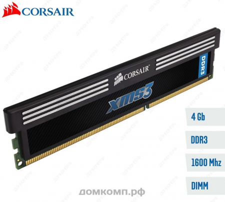 4 Гб DDR3 PC3-12800 Corsair XMS3 [CMX4GX3M1A1600C9]