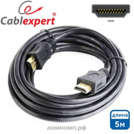Кабель HDMI - HDMI Cablexpert (цвет черный, HDMI 1.4b, 4.5 метра)