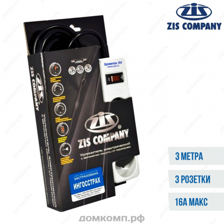 Сетевой фильтр ZIS Pilot 15A-3-3M