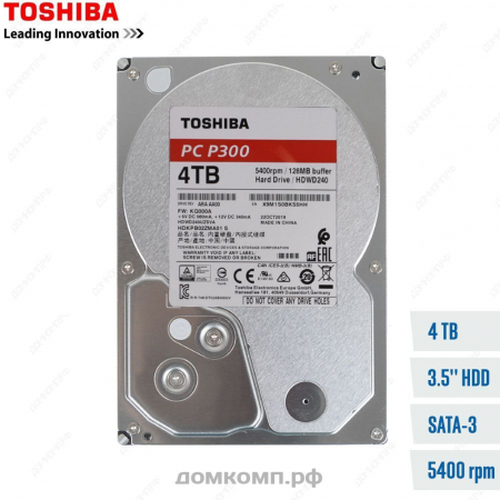 Жесткий диск 4 Тб Toshiba P300 (HDWD240UZSVA)