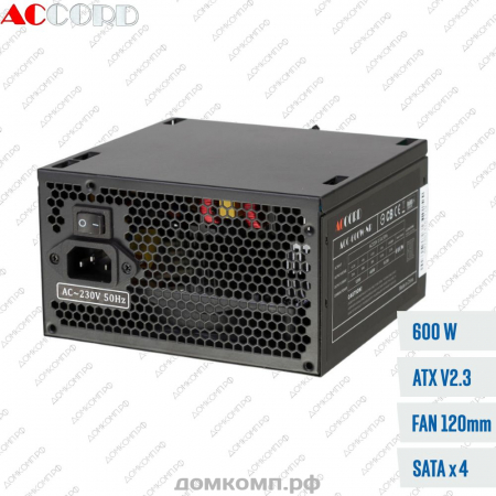 Блок питания 600 Вт Accord ACC-600W-NP