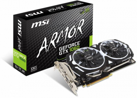 фото Видеокарта MSI GeForce GTX 1060 ARMOR OC [GTX 1060 ARMOR 3G OCV1] в оренбурге