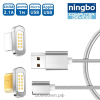 Кабель магнитный USB Ningbo резиновый (2 в 1 - microUSB / Lightning , 2000 мA, 1.0 м)