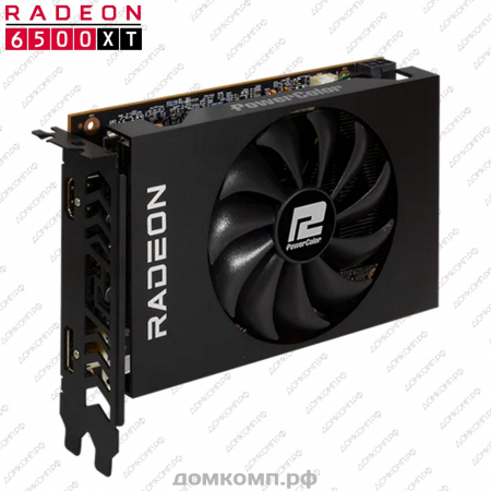 Видеокарта Powercolor AMD Radeon RX 6500 XT ITX [AXRX 6500XT 4GBD6-DH]
