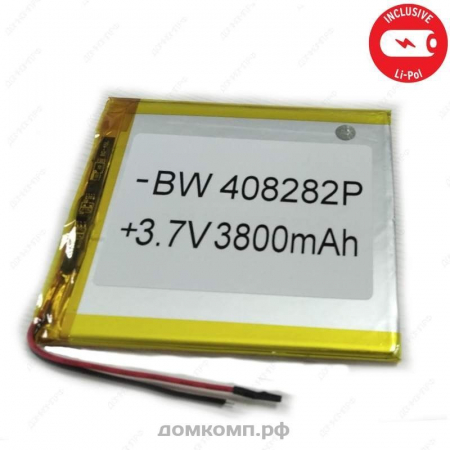 Батарея Li-Pol 3.7V 3800 mAh (82 x 82 x 4 мм)