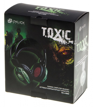 Игровая гарнитура Oklick HS-L500G TOXIC недорого. домкомп.рф