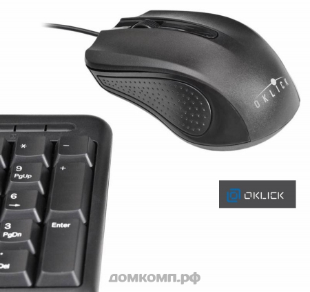 Комплект проводной Oklick 600M клавиатура и мышь USB